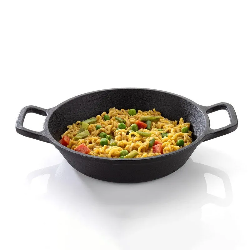 Cook Nest Cast Iron Non-Stick Kadhai (1500 mL) - Black media 5