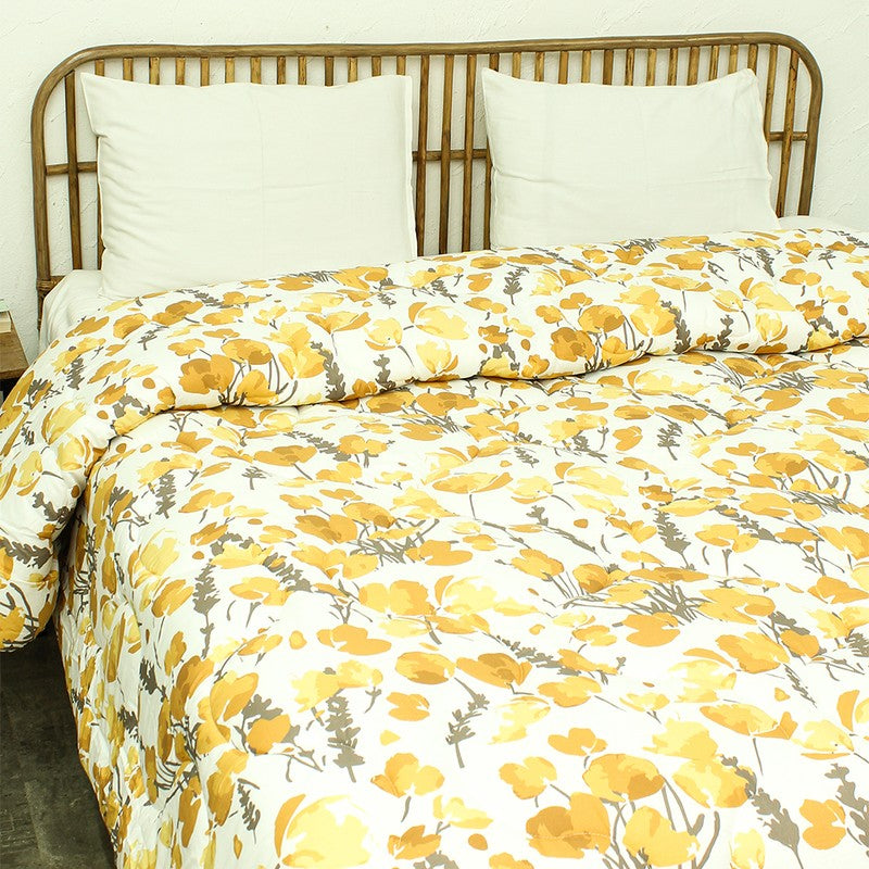 Amber Blossom Cotton Comforter - 350 GSM media 4