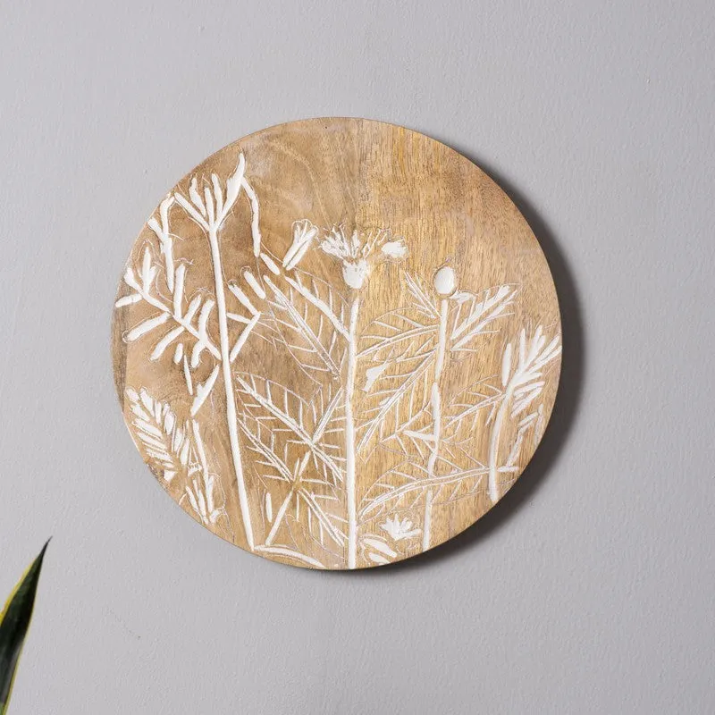 Etched Elegance Wooden Wall Plates - Set Of Eight media 9