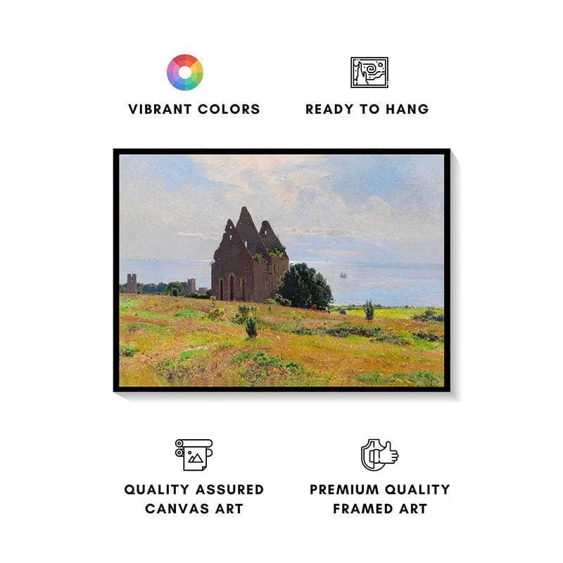 Summer Time Canvas Wall Painting - Black Frame media 4