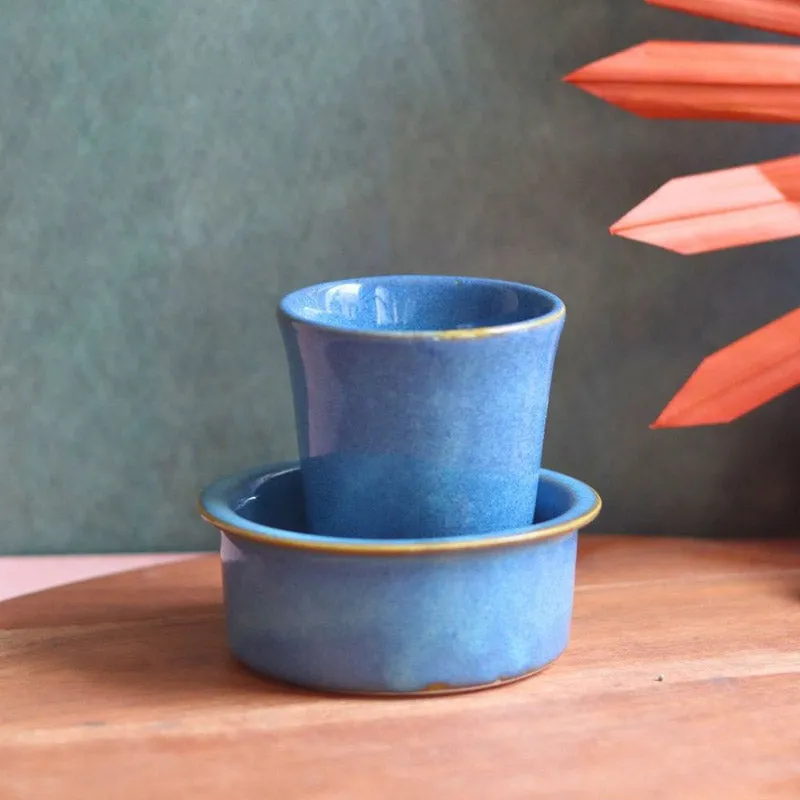 Brew Love Davara Set (Blue) - Two Piece Set media 1