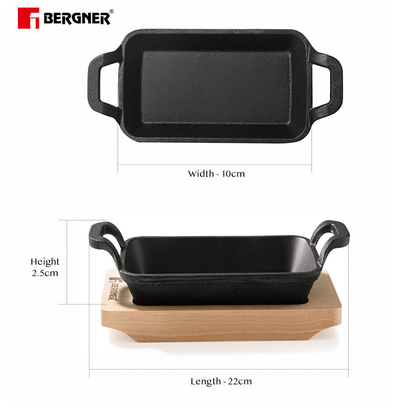 Bergner Cook & Share Cast Iron Mini Baking or Cooking Pan - 230 ML image 8