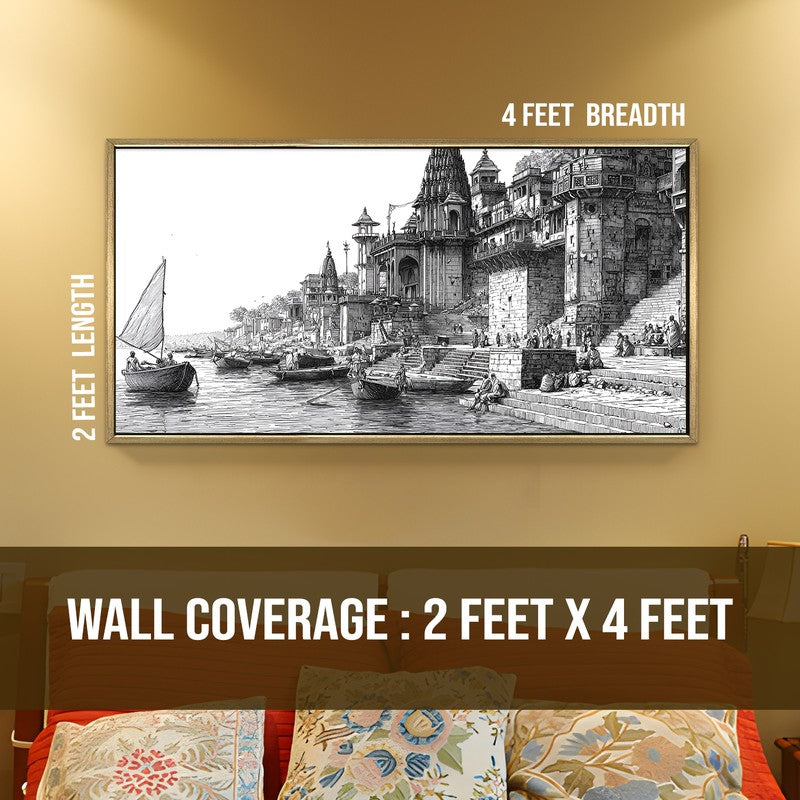 Monochrome Banaras Reverie Wall Art media 8