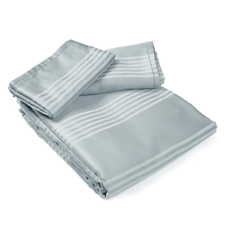 Saral Home Dhari Cotton Bedsheet (Grey) - 300 TC media 5