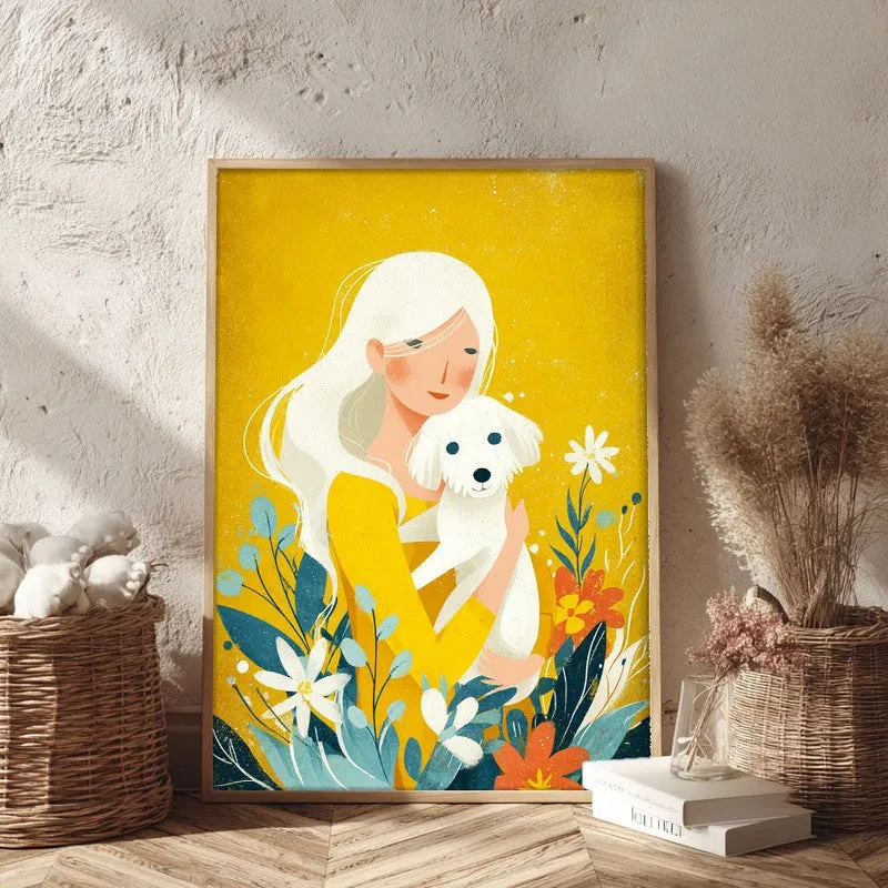 Suniva Canvas Wall Painting With Brown Frame media 3