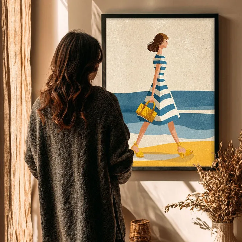 Seabreeze Canvas Wall Painting - Black Frame media 4