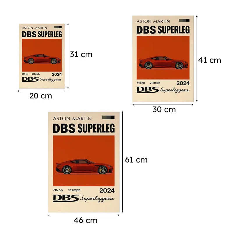 DBS Superleggera Wall Poster - Red media 9