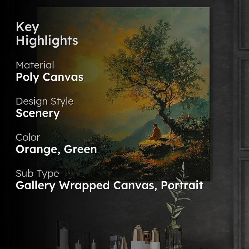 Zen Sunset Wall Painting media 2
