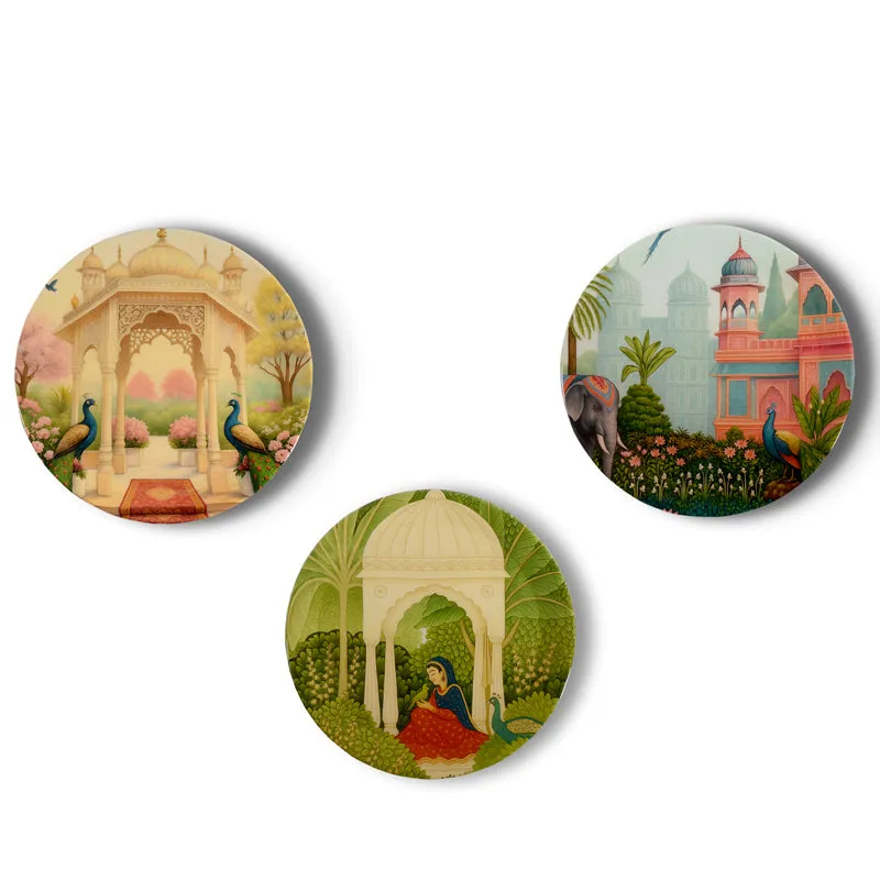Royal Gardens Wall Plates - Set of Three media 3