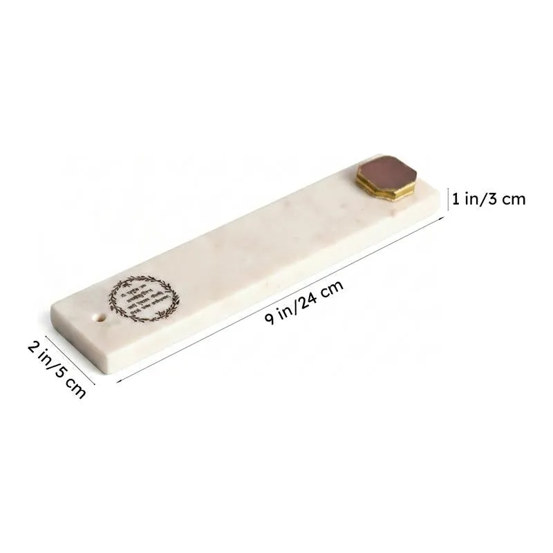 Gayatri Mantra Incense Holder With Rose Quartz Plating - Pink media 6