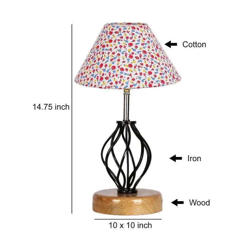 Dainty Georgia Fabric Table Lamp - Multicolor media 7