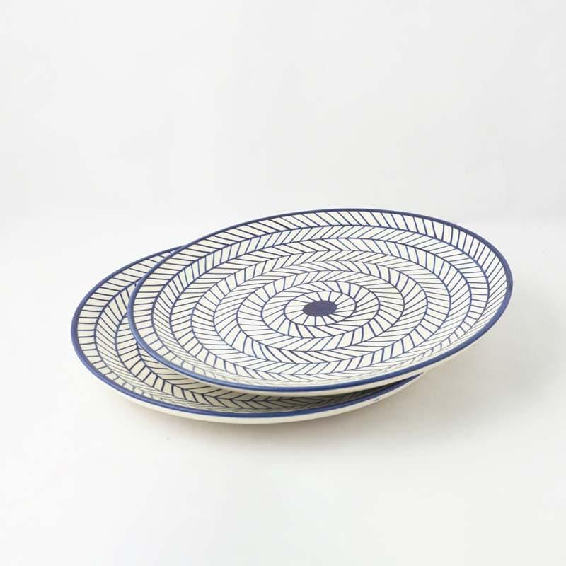 Tirion Ceramic Dinner Plate (Blue) - Set Of Two media 5