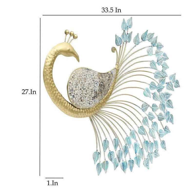 Flavian Peacock Metal Wall Accent media 5