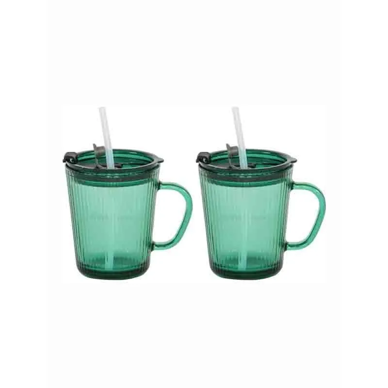 Sippo Glass Coffee Mug (370 mL Each) - Set of Two media 3