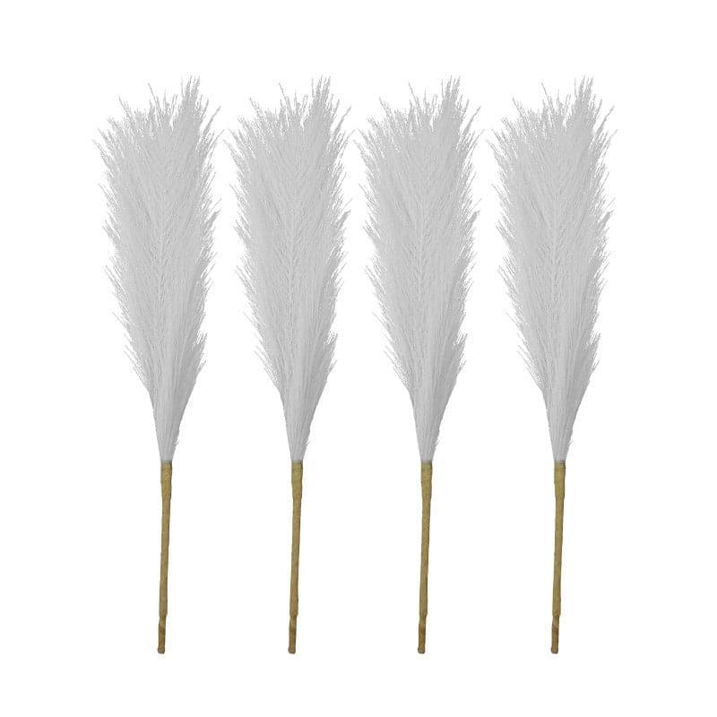 Faux Comet Pampas Grass (White) - Set Of Four media 3