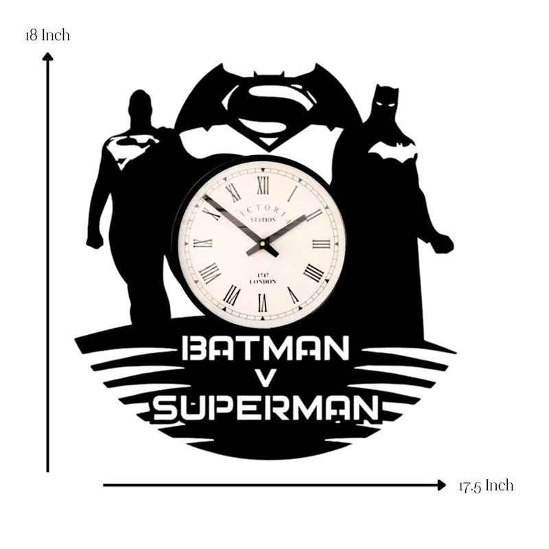 Batman Vs Superman Steel Analog Wall Clock media 7