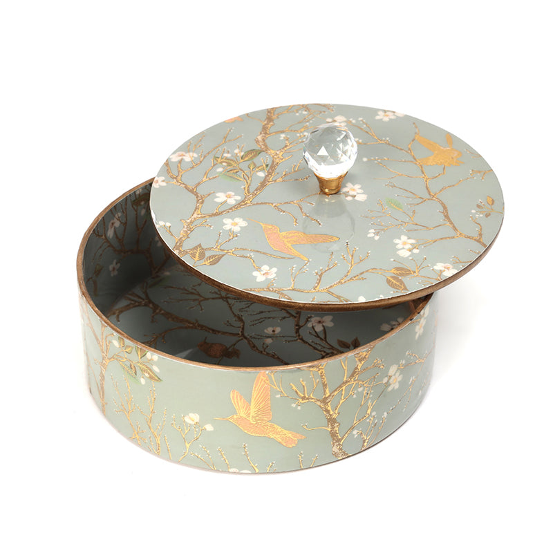 Sterling Flight Mango Wood Dryfruit Box - Grey media 4