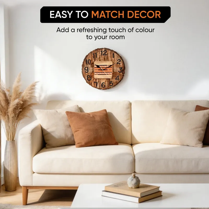 Imava Handcrafted Wooden  Wall Clock media 5