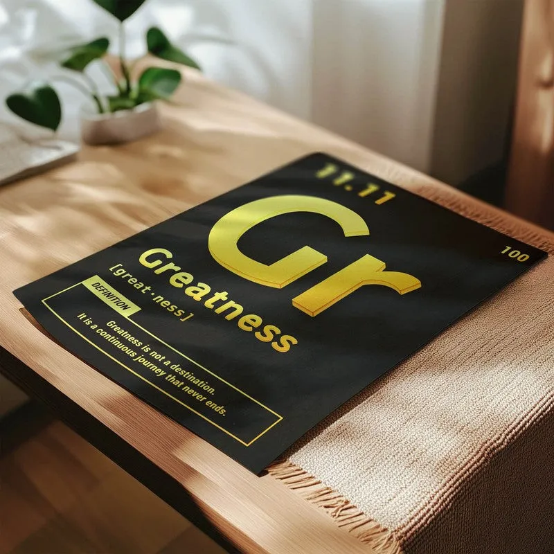 Golden Greatness Wall Poster media 4