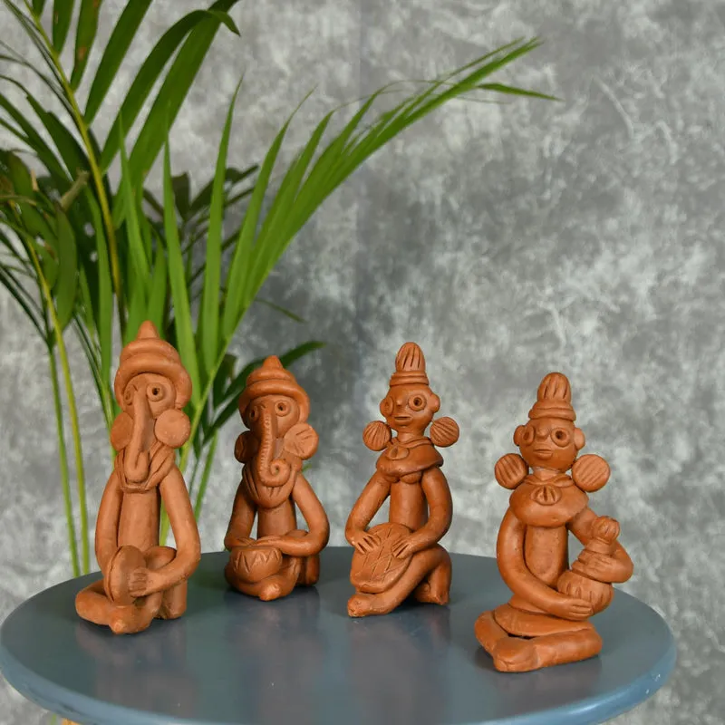 Deva Roop Terracotta Idol - Set Of Four media 1