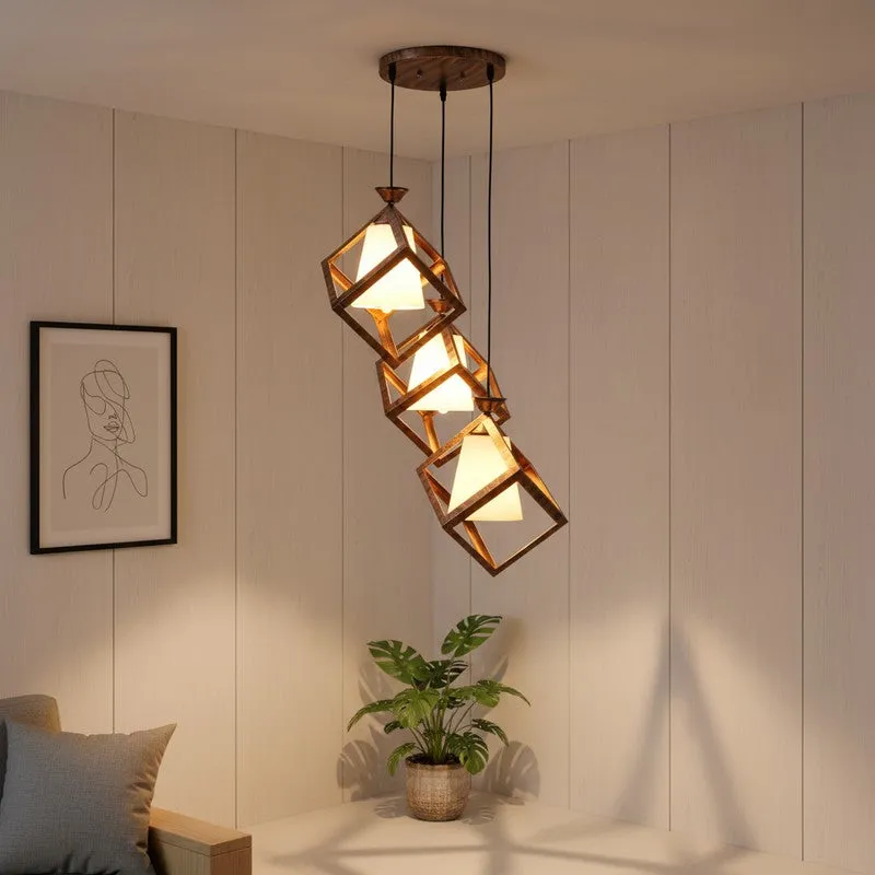 Flora Glow PVC Ceiling Lamp - White media 1