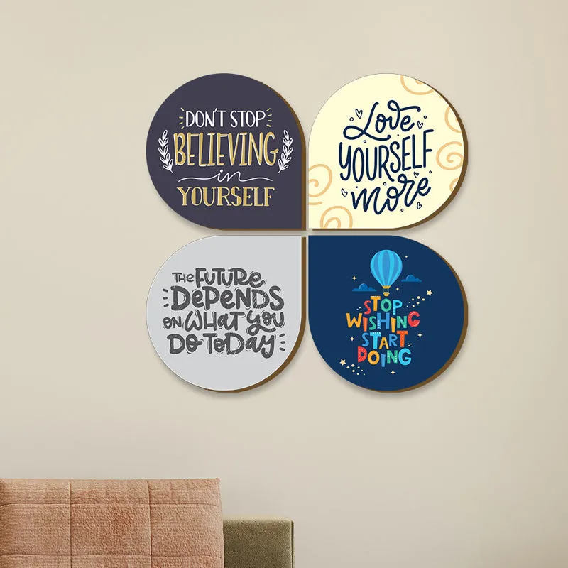Start Doing Motivational MDF Wall Hanging - Four Piece Set media 5