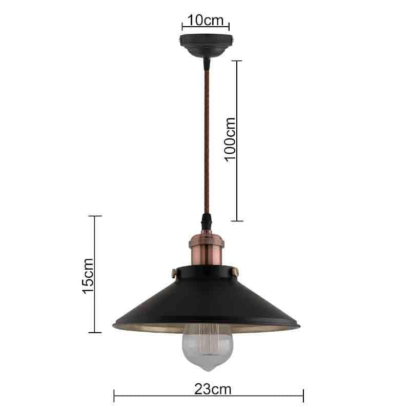 Iris Metal Ceiling Lamp - Black media 7