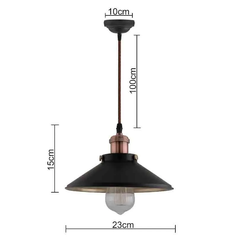 Iris Metal Ceiling Lamp - Black media 7