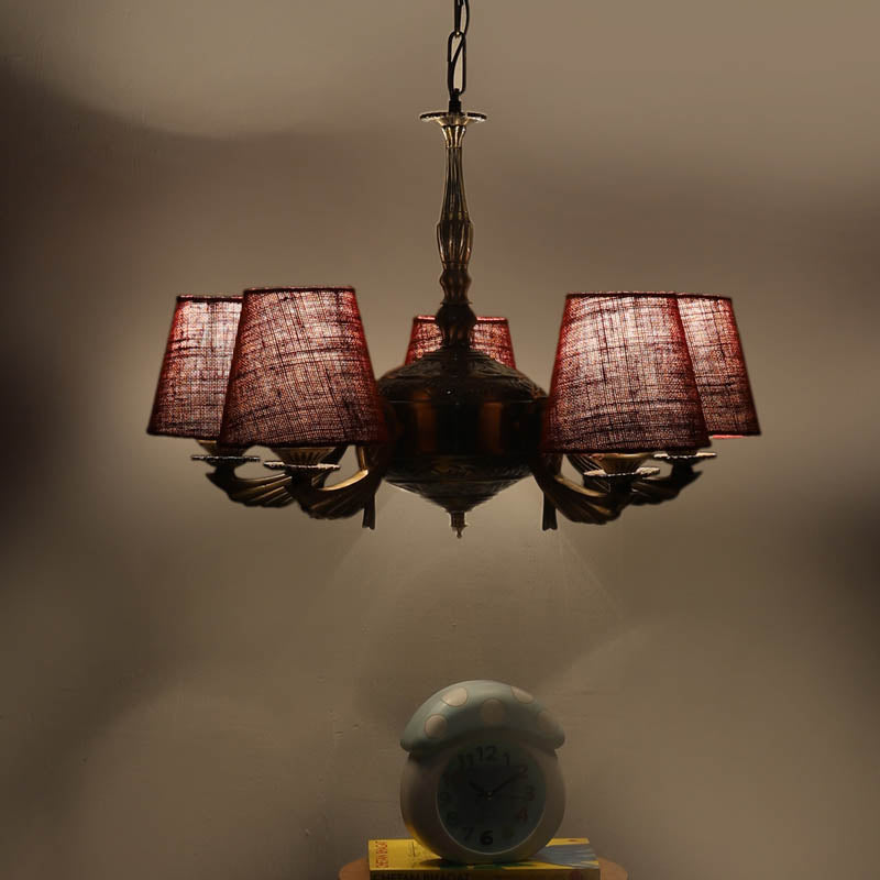 Cosmos Conical Golden Antique Ceiling Lamp