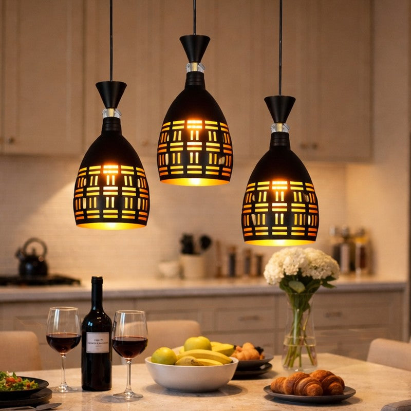 Lattice Light Metal Cluster Ceiling Lamp