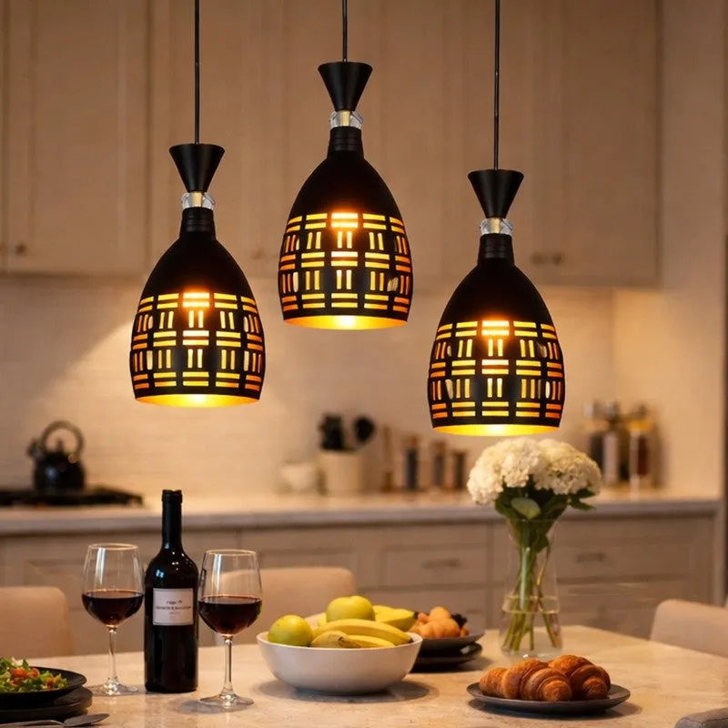Lattice Light Metal Cluster Ceiling Lamp media 1