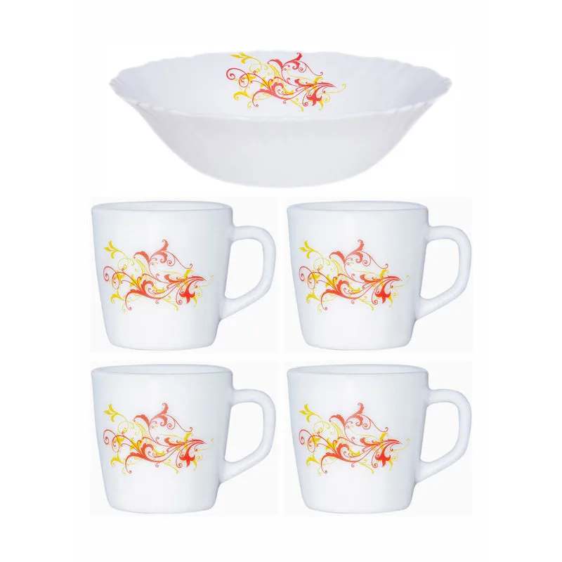 Cello Aksa Floral Tea & Snack Set - Five Piece Set media 3