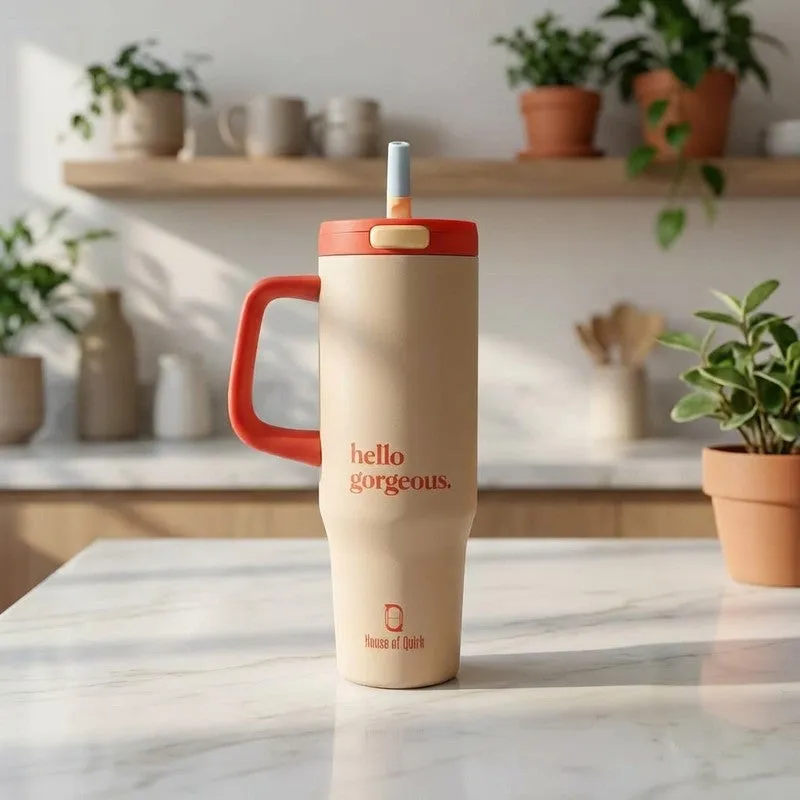 Aqua Graffiti Stainless Steel Tumbler - 1200 ML media 1