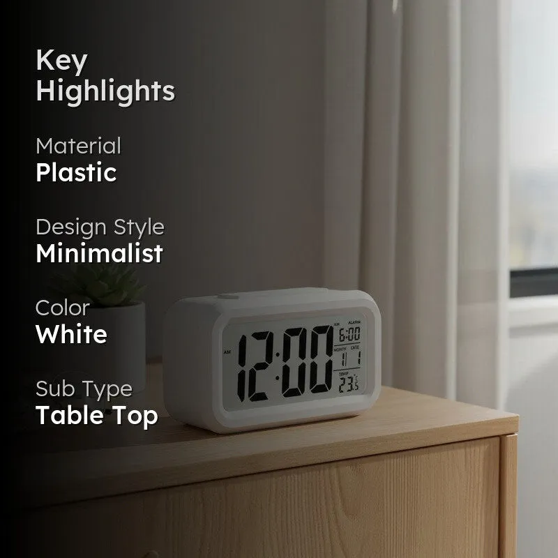 Time Nest Rectangle Plastic Table Clock media 2