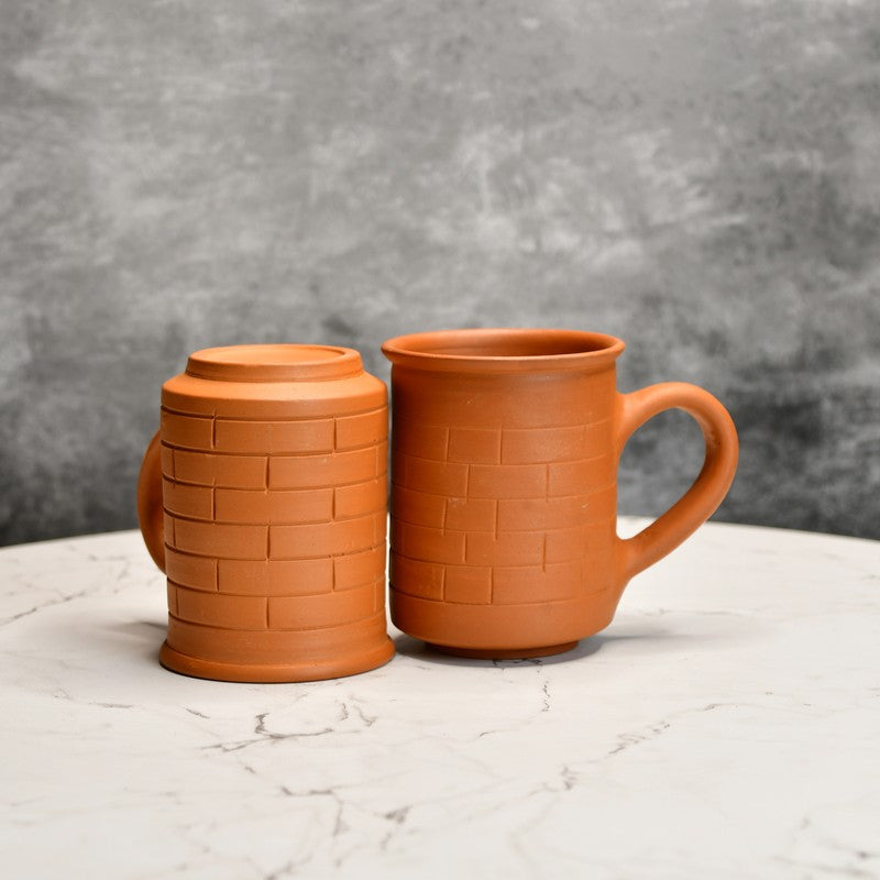 Sienna Terracotta Coffee Mug (440 mL Each) - Set Of Two