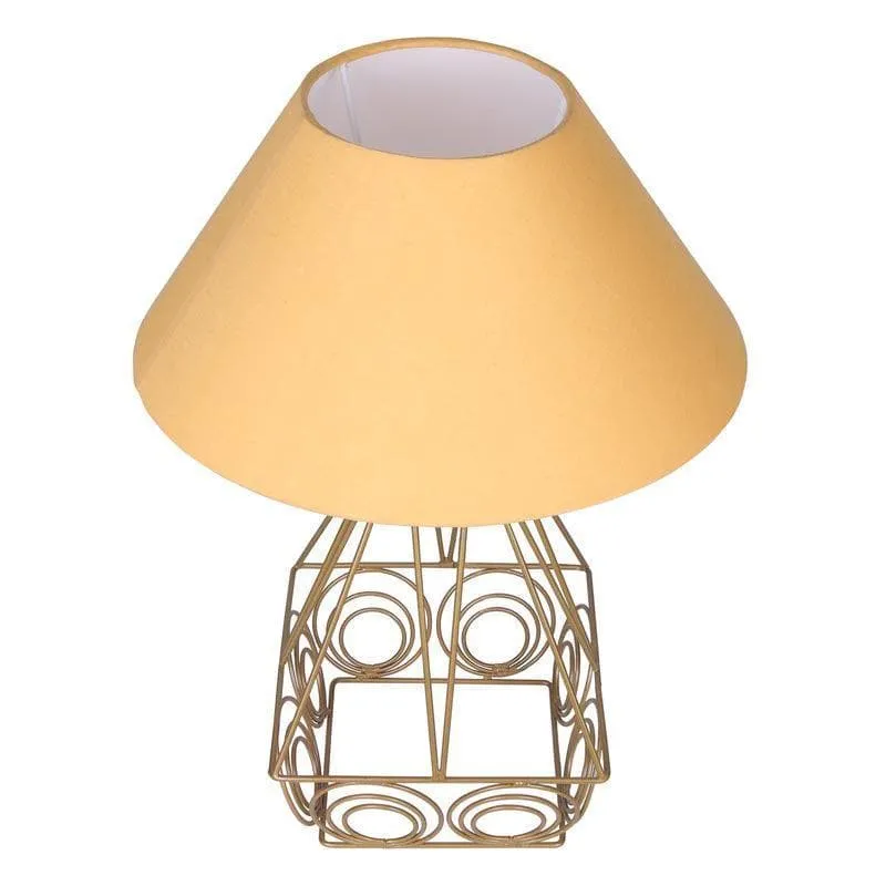 Lumina Glow Fabric Table Lamp - Yellow,Gold media 3