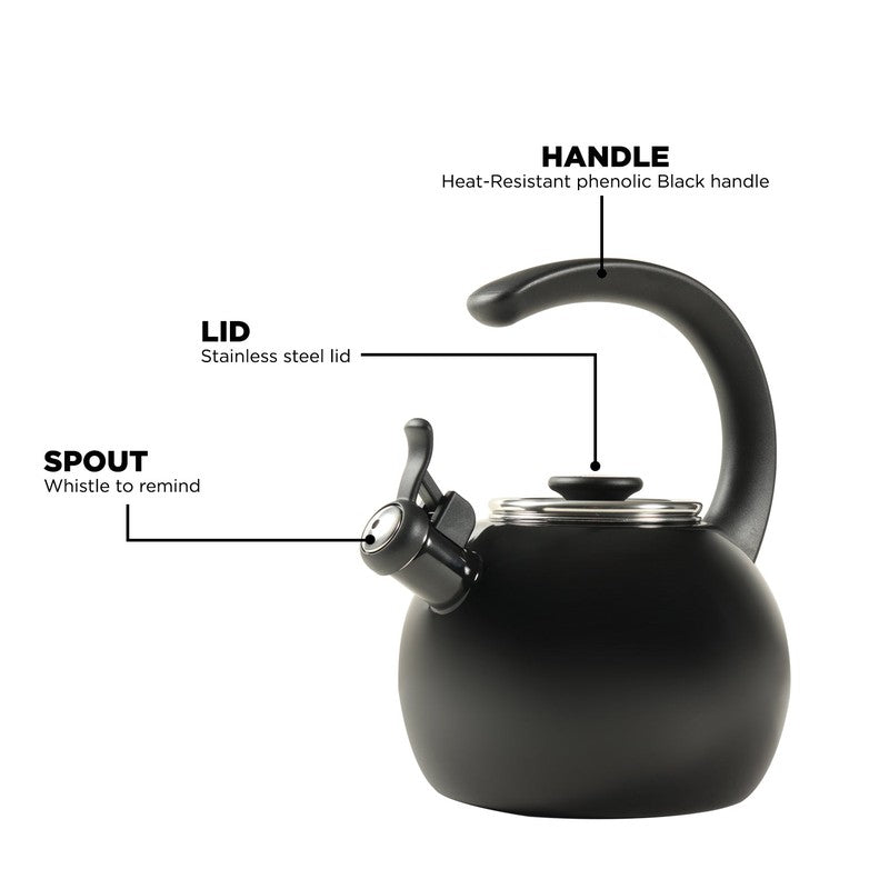 Circulon Stainless Steel Tea Pot (Black) - 1900 ML media 6