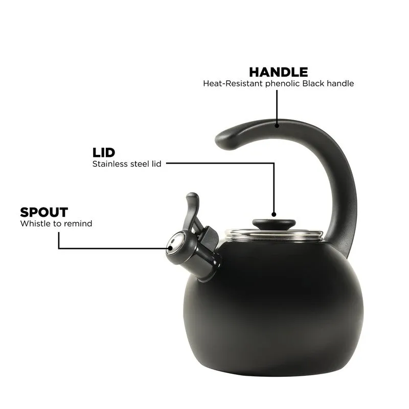 Circulon Stainless Steel Tea Pot (Black) - 1900 ML media 6
