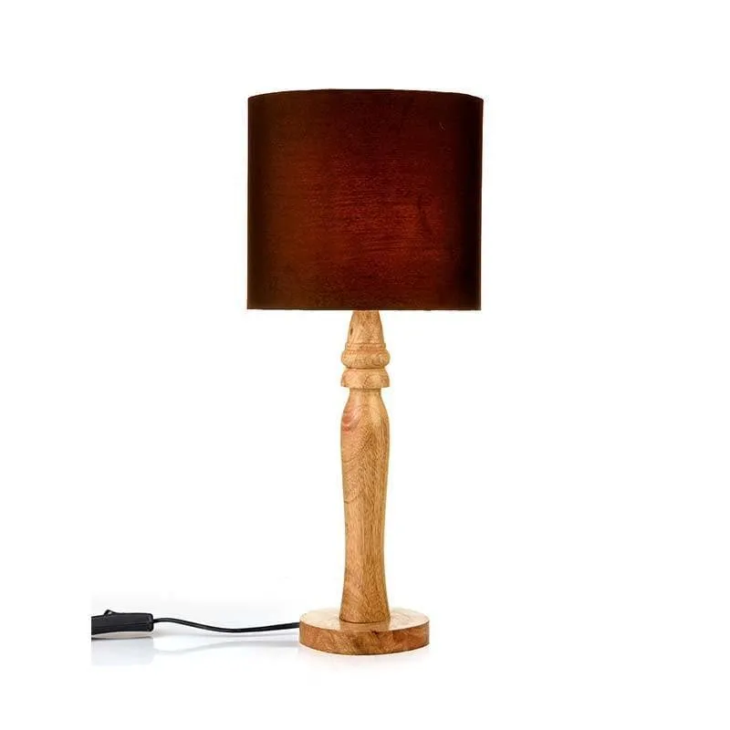 Vintage Dream Fabric Table Lamp - Black,Brown media 4