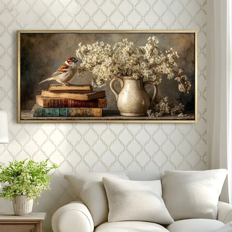 Floral Display Canvas Wall Painting With Frame media 4