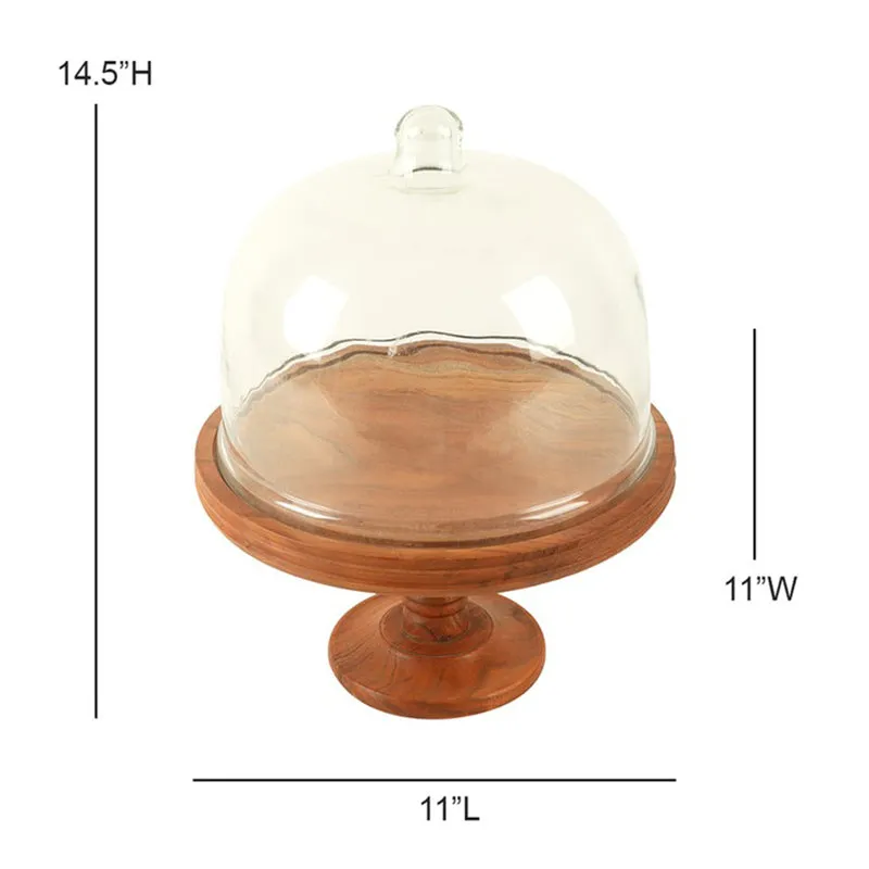 PureForm Wood & Glass Cake Stand - Set Of Two media 8