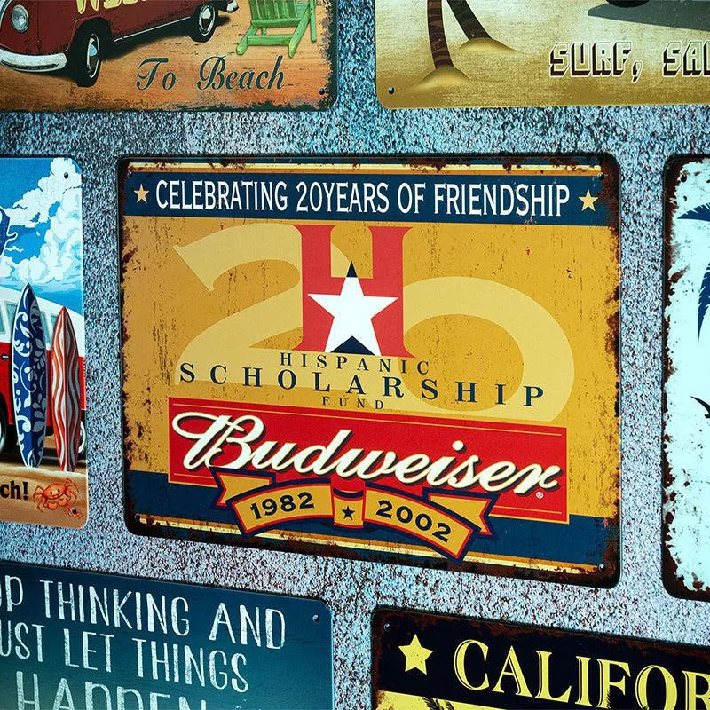 Budweiser Celebration Of Friendship Retro Metal Wall Accent media 1