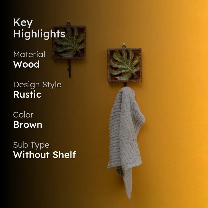 Leafy Charm Wall Hook - Set Of Two media 2