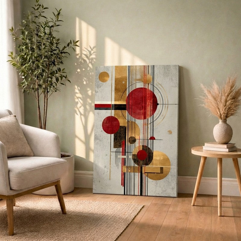 Layered Block Expression Canvas Wall Art