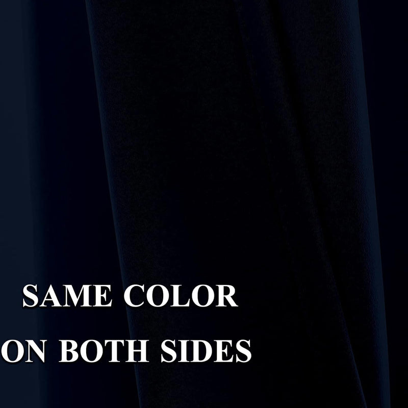 Serein Pleated Curtain Valance (Navy Blue) - Set Of Two media 3