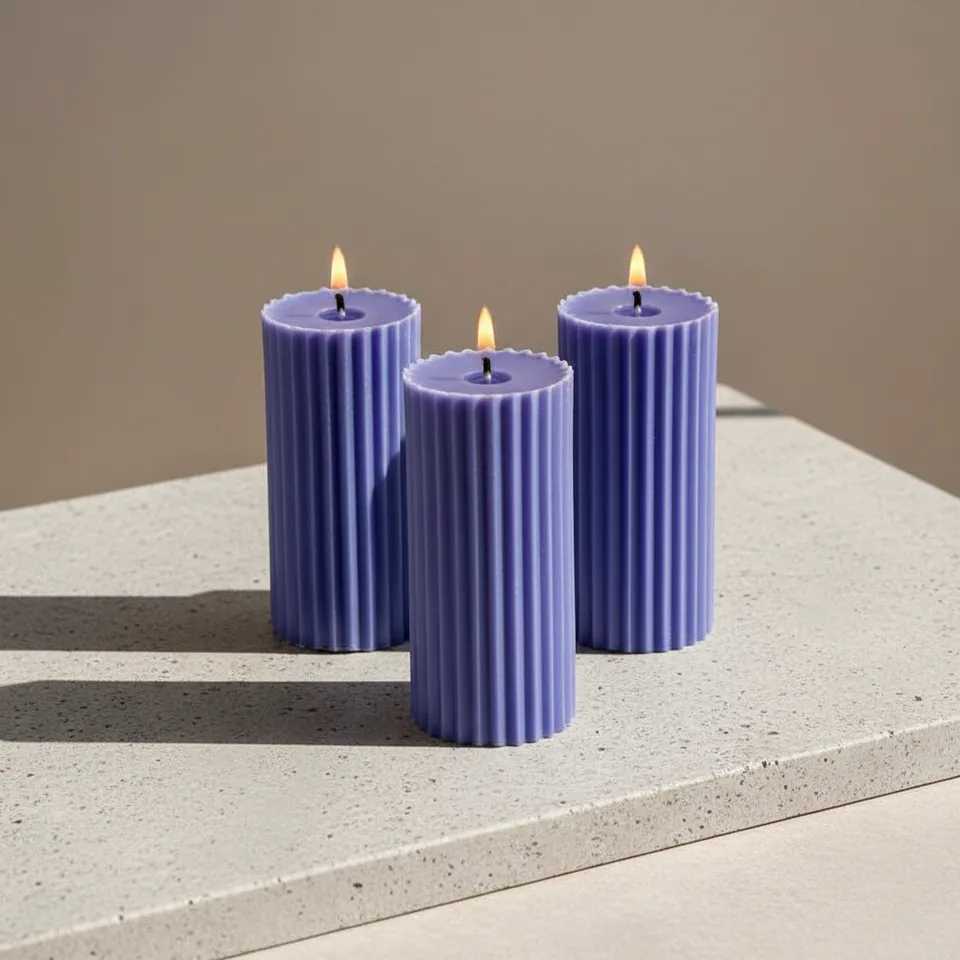 Combo of 3 Lavender 'Belief' Candles - Lavender Fields Scented media 1