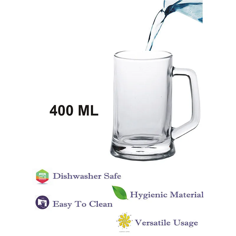 Siena Beer Mug (400 ML) - Set Of Six media 4