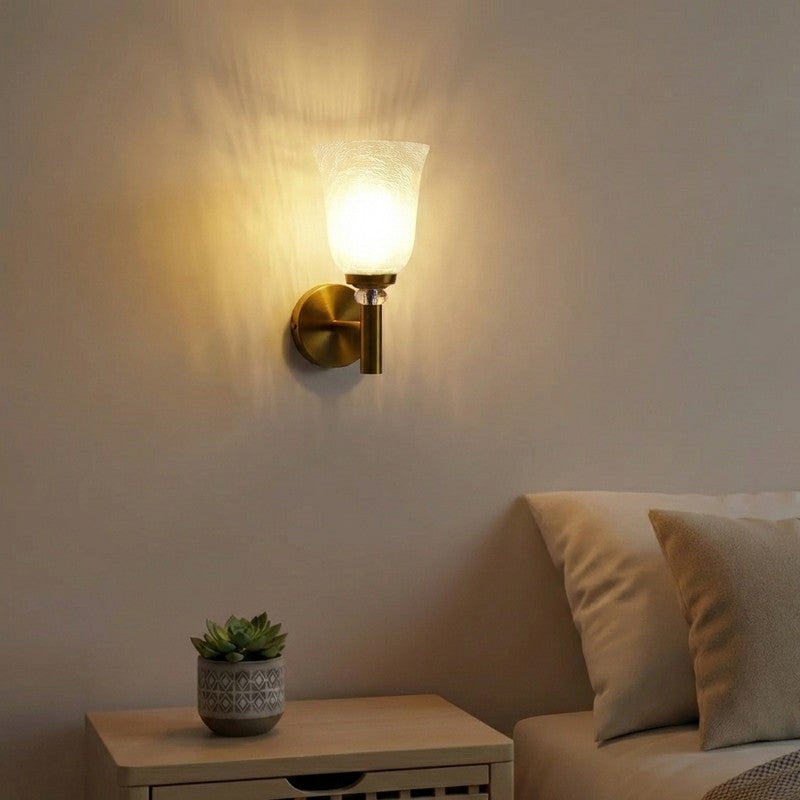 Crystal Bloom Glass Wall Lamp