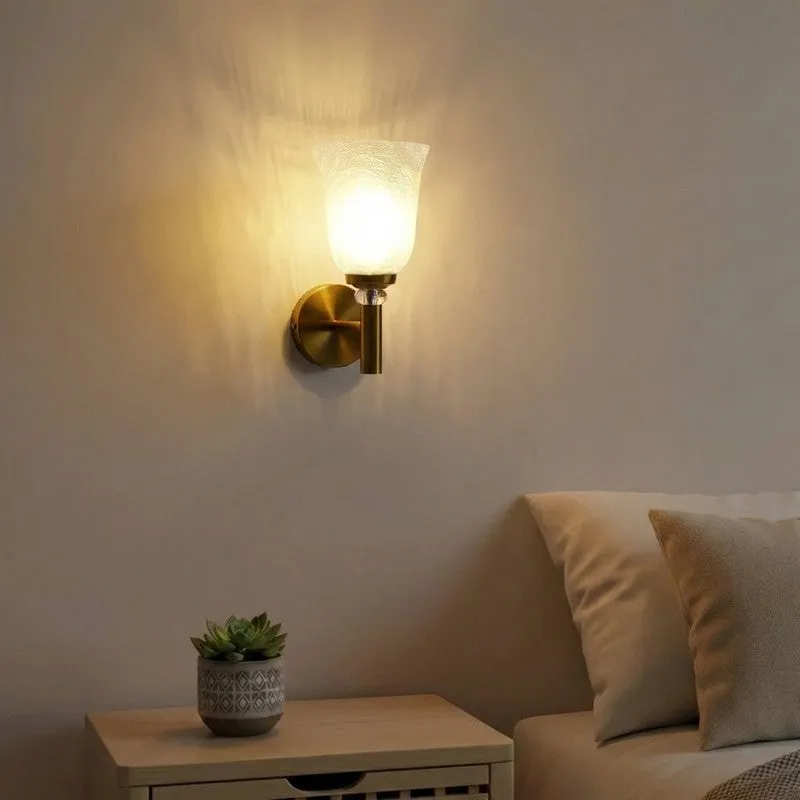 Crystal Bloom Glass Wall Lamp media 1