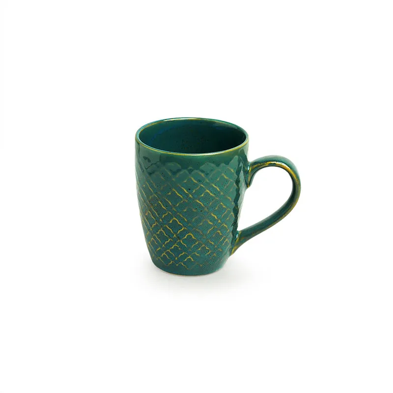 Saphine Ceramic Coffee Mug (300 mL Each) - Set of Four media 5